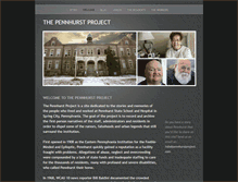 Tablet Screenshot of pennhurstproject.com